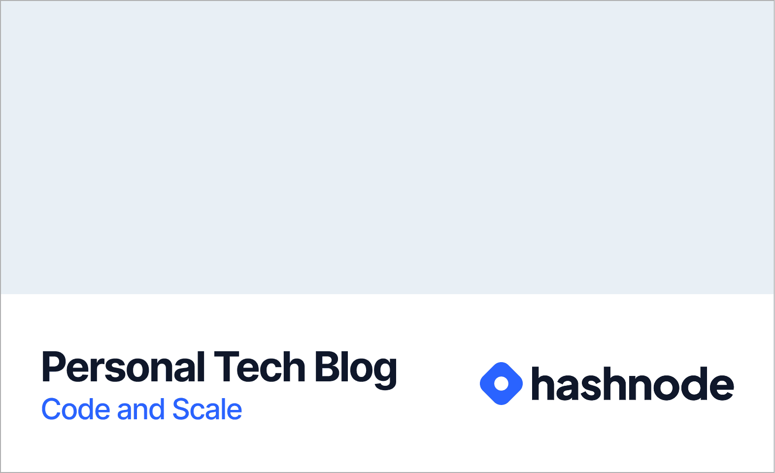 Code & Scale: Personal blog logo